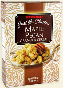 Trader Joe’s Just the Clusters Maple Pecan Granola Cereal Reviews