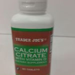 Trader Joe's Calcium Citrate With Vitamin D