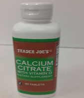 Trader Joe's Calcium Citrate With Vitamin D