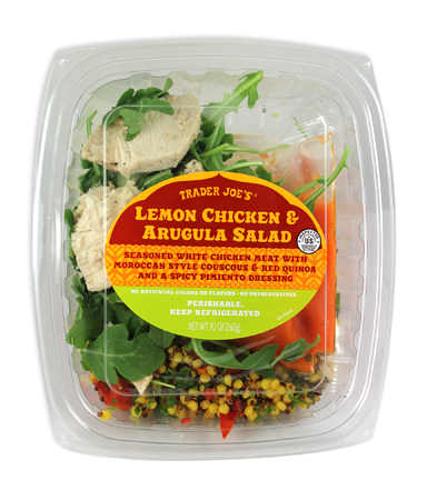 Trader Joe's Lemon Chicken & Arugulua Salad