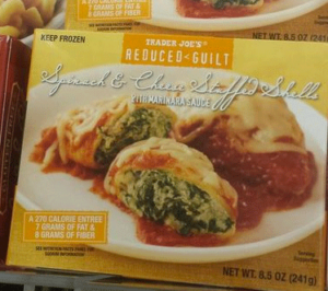 Trader Joe's Spinach & Cheese Stuffed Shells with Marinara Sauce