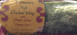 Trader Joe's Vietnamese Chicken Wrap With Ginger Lime Sauce