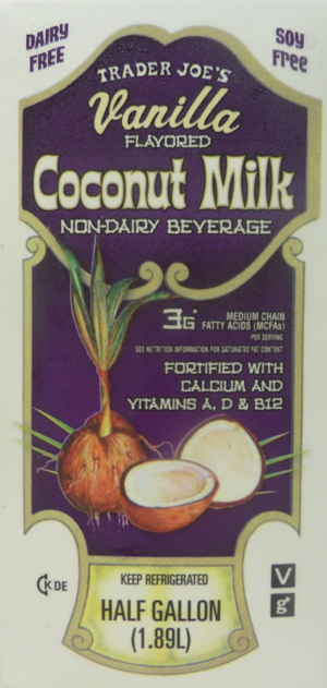 Trader Joe's Vanilla Coconut Milk