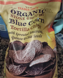 Trader Joe's Organic Blue Corn Tortilla Chips With Sprouted Amaranth, Quinoa, and Chia Seeds