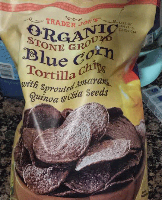 Trader Joe’s Organic Blue Corn Tortilla Chips with Sprouted Amaranth, Quinoa, and Chia Seeds Reviews