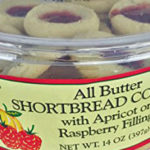 Trader Joe's All Butter Shortbread Cookies with Apricot/Raspberry Filling