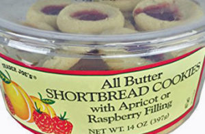 Trader Joe's All Butter Shortbread Cookies with Apricot/Raspberry Filling