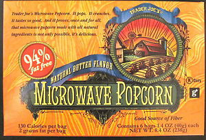 Trader Joe's 94% Fat Free Microwave Popcorn Reviews - Trader Joe's Reviews