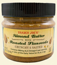 Trader Joe's Almond Butter With Roasted Flaxseeds