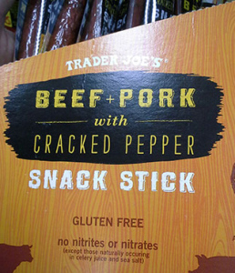 Trader Joe's Beef & Pork with Cracked Pepper Snack Sticks