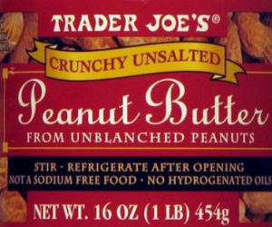 Trader Joe's Crunchy Unsalted Peanut Butter