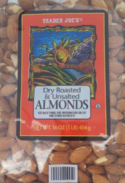 Trader Joe's Dry Roasted & Unsalted Almonds