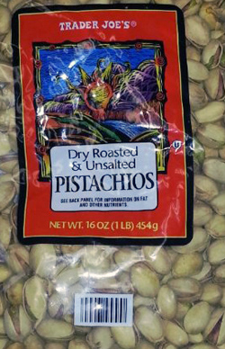 Trader Joe's Dry Roasted & Unsalted Pistachios