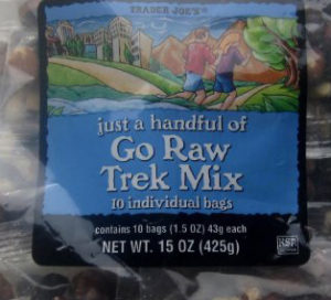 Trader Joe's Just a Handful Go Raw Trek Mix