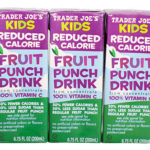 Trader Joe's Kids Reduced Calorie Fruit Punch Juice Boxes