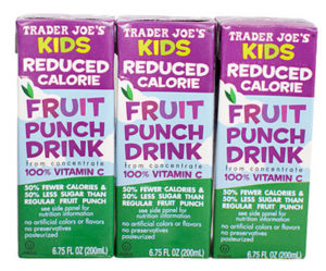 Trader Joe's Kids Reduced Calorie Fruit Punch Juice Boxes