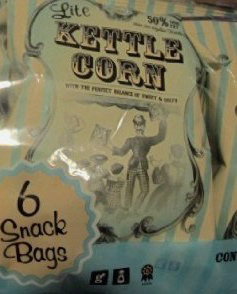 Trader Joe's Lite Kettle Corn 6 Snack Bags