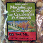 Trader Joe's Macadamias Mix Gingerly with Cranberries & Almonds Trek Mix