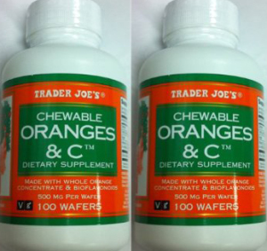 Trader Joe's Chewable Oranges & Vitamin C