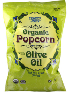 Trader Joe's Organic Popcorn with Olive Oil