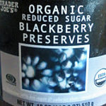 Trader Joe's Organic Reduced Sugar Blackberry Preserves