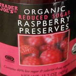 Trader Joe's Organic Reduced Sugar Raspberry Preserves