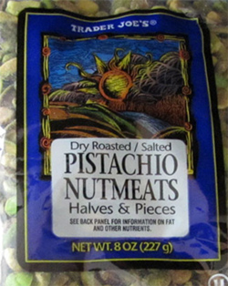 Trader Joe's Dry Roasted & Salted Pistachio Nutmeats Halves & Pieces