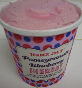 Trader Joe's Blueberry Pomegranate Sherbet