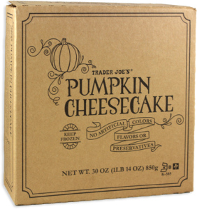 Trader Joe's Pumpkin Cheesecake