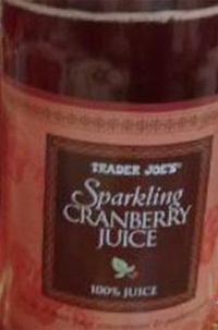 Trader Joe's Sparkling Cranberry Juice