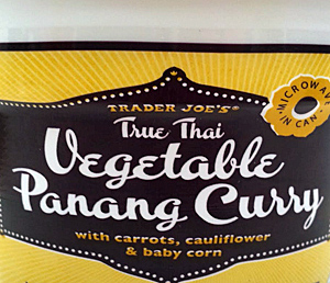 Trader Joe's True Thai Vegetable Panang Curry