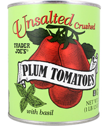 Trader Joe's Unsalted Crushed Plum Tomatoes