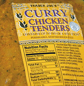 Trader Joe's Curry Chicken Tenders