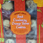 Trader Joe's Iced Cranberry Orange Scone Cookies