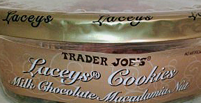 Trader Joe's Milk Chocolate Macadamia Nut Lacey's Cookies