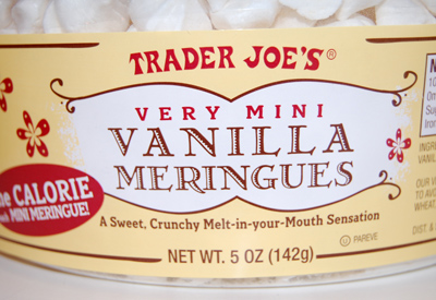 Trader Joe's Mini Vanilla Meringues.