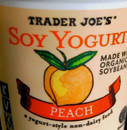 Trader Joe's Peach Soy Yogurt