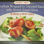 Trader Joe's Scallops Wrapped in Bacon with Brown Sugar Glaze
