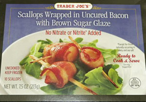 Trader Joe's Scallops Wrapped in Bacon with Brown Sugar Glaze