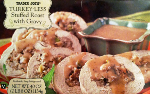 Trader Joe's Fully Turkey-Less Stuffed Roast With Gravy