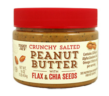 Trader Joe's Crunchy Salted Peanut Butter with Flax & Chia Seeds