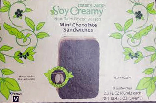 Trader Joe’s Soy Creamy Mini Chocolate Ice Cream Sandwiches Reviews