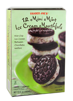Trader Joe's 12 Mini Mint Ice Cream Mouthfuls