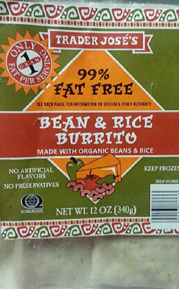 Trader Joe's Bean & Rice Burrito