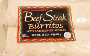 Trader Joe's Beef Steak Burritos