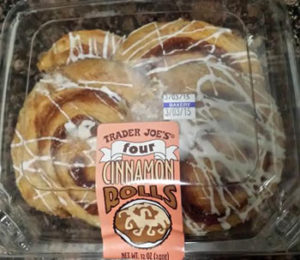 Trader Joe's Four Cinnamon Rolls