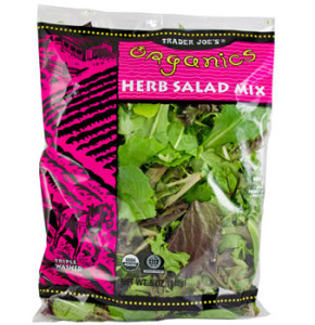 Trader Joe's Organic Herb Salad Mix