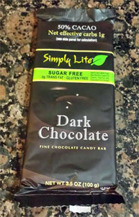 Trader Joe's Simply Lite Dark Chocolate
