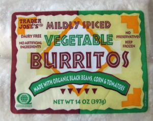 Trader Joe's Vegetable Burritos