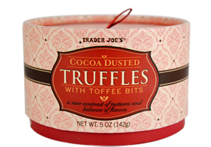 Trader Joe's Cocoa Dusted Truffles with Toffee Bits
